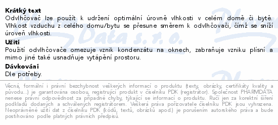 MeacoDry Arete One Odvlhčovač s čističkou 25l