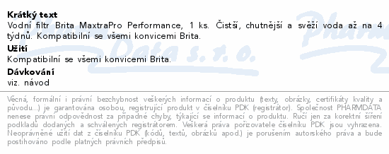 BRITA MAXTRA PRO filtr Ultimate Protection