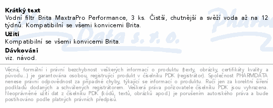 BRITA MAXTRA PRO filtr Ultimate Protect. pack 3ks