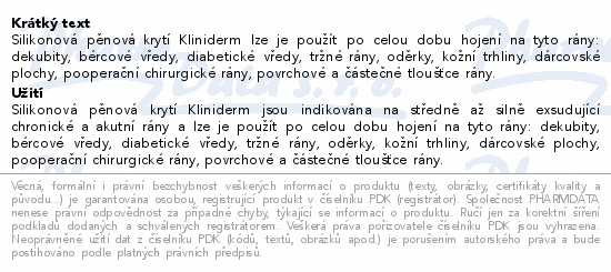 Superabsorpční obvaz Kliniderm 10x10cm 50ks