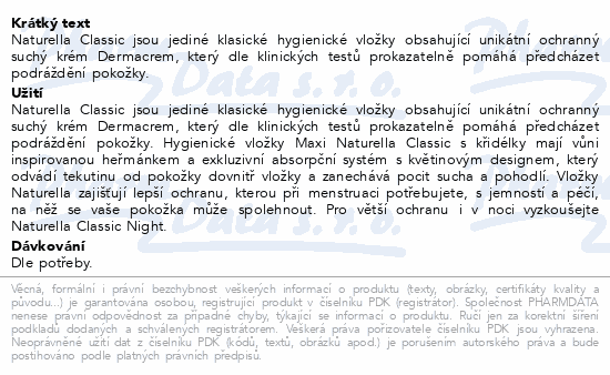 Naturella Classic Maxi 3 vložky XL 16ks