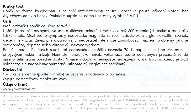 JZ Hořčík bisglycinát cps.90