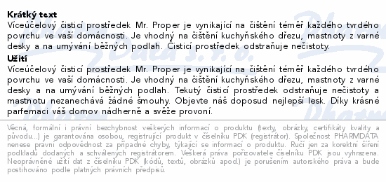 Mr.Proper Lemon 1.5.l