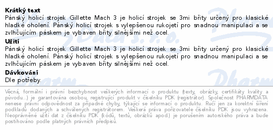 Gillette Mach3 holicí strojek+12 náhrad.hlavic