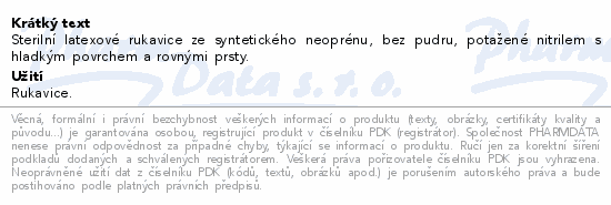 PROTEXIS ESSENTIAL LATEX 200párů velikost 7.0