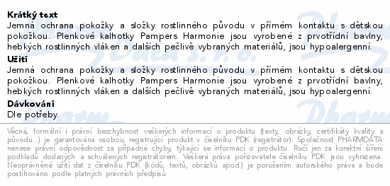 Pampers Harmonie 3 plenky 6-10kg 28ks