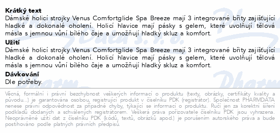 Gillette Venus Comfortgl.Spa Breeze náh. hlav.10ks
