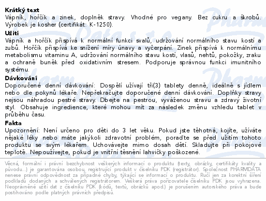 Solgar Calcium Magnesium Zinc tbl.100