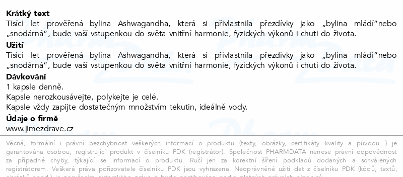 JZ Ashwagandha cps.90