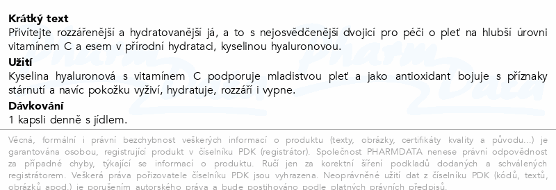 JZ Kyselina hyaluronová s vitamínem C cps.90