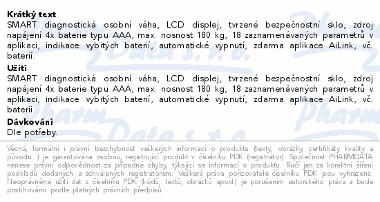 NAIPO Smart osobní váha diagnostická NP-BS02