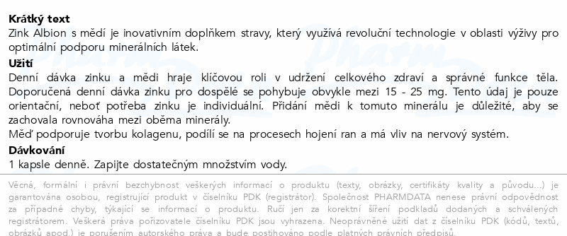 WoldoHealth Zinek+měď cps.90