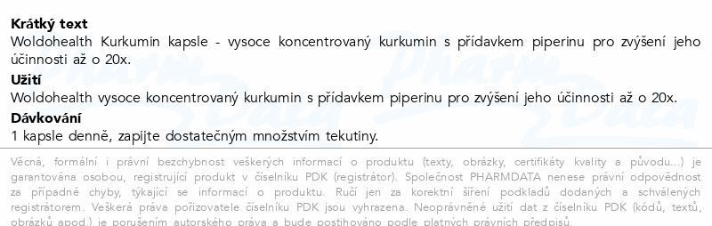 WoldoHealth Kurkumin cps.120