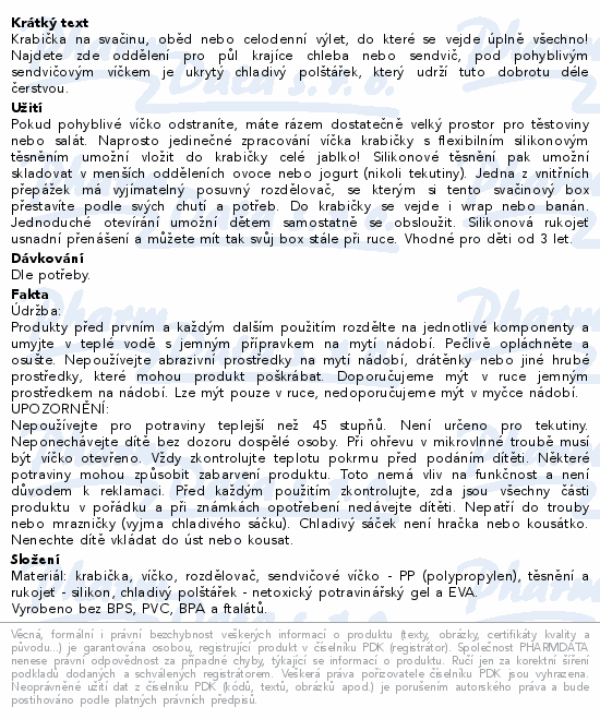 b.box Svačinový box velký ocean breeze 2L