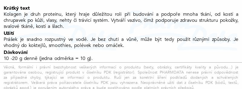 WoldoHealth Kolagen s kyselinou hyaluronovou 500g