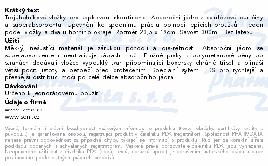 Seni Man Normal Level 2 inkont.vložky 1+1 2x15ks