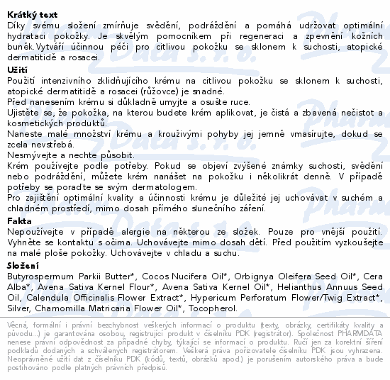 Wooden Spoon Intenzivně zklidňující krém BIO 50ml