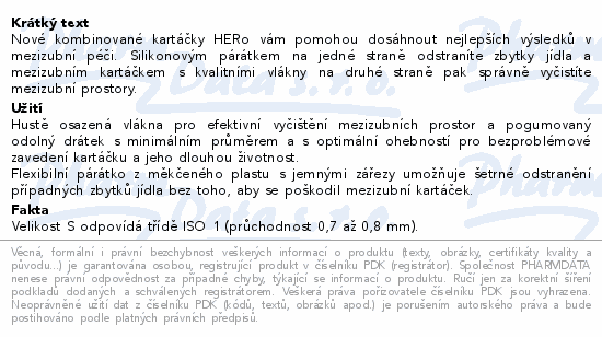 HERBADENT HERo mezizubní kartáček S 30ks