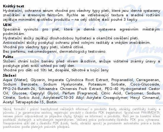 ISISPHARMA Sensylia Moist.Serum URBAN PROTECT 30ml