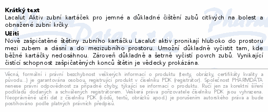 Lacalut Aktiv zubní kartáček měkký