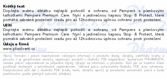 Pampers Premium Care Pants 4 plen.kal.9-15kg 114ks