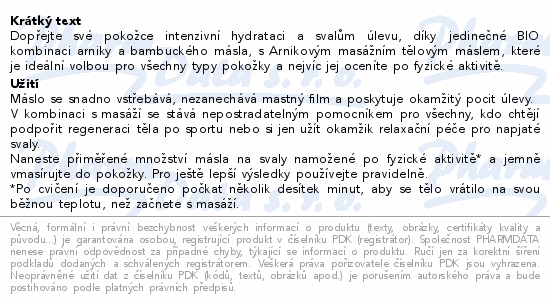 WELEDA Sport Arnikové masážní tělové máslo 150ml