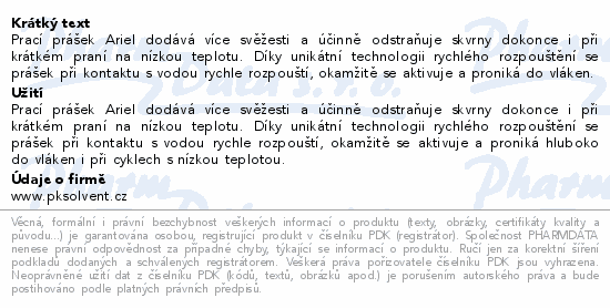 Ariel Alpine Color prášek na praní box 5.5kg