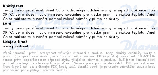Ariel Color gel na praní 4500ml