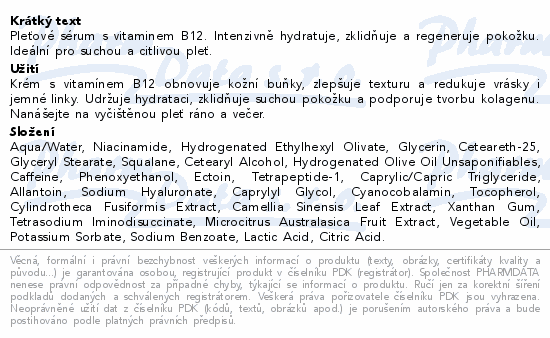 Australian Bodycare B12 pink serum 30ml