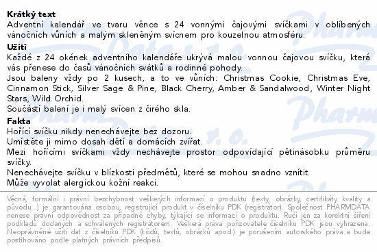 Yankee Candle adventní kalendář 2025