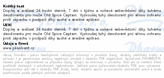 Old Spice Captain deo stick XXL 85ml