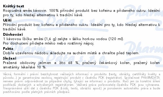 Melta ČEKAFE pampeliška 160g