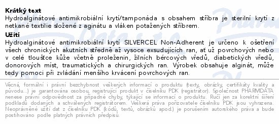 Silvercel antimikrob.krytí se stříbrem 10x20 5ks