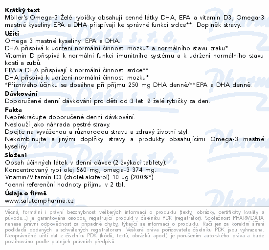 Mollers Omega-3 želé rybičky Cola tbl.45