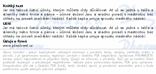 Jar Pomegranate prostředek na nádobí 1350ml