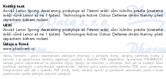 Lenor Spring Awakening aviváž 2x1239ml