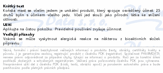 SwissMedicus Koňská mast se včelím jedem 75ml