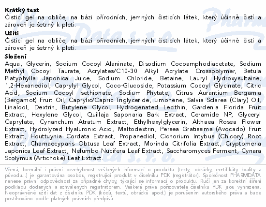 Dr.Althea jemný mycí pleťový gel 100ml