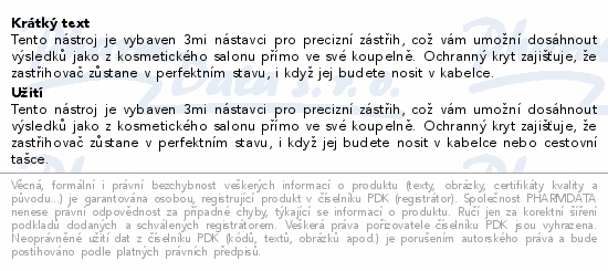 Braun zastřihovač obočí mini