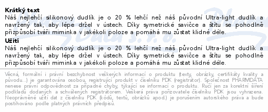 Tommee Tippee Ultra-light dudlík 0-6m Girl 4ks