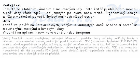 Tangle Teezer Detang.Hairbrush Straight-Curly Pink