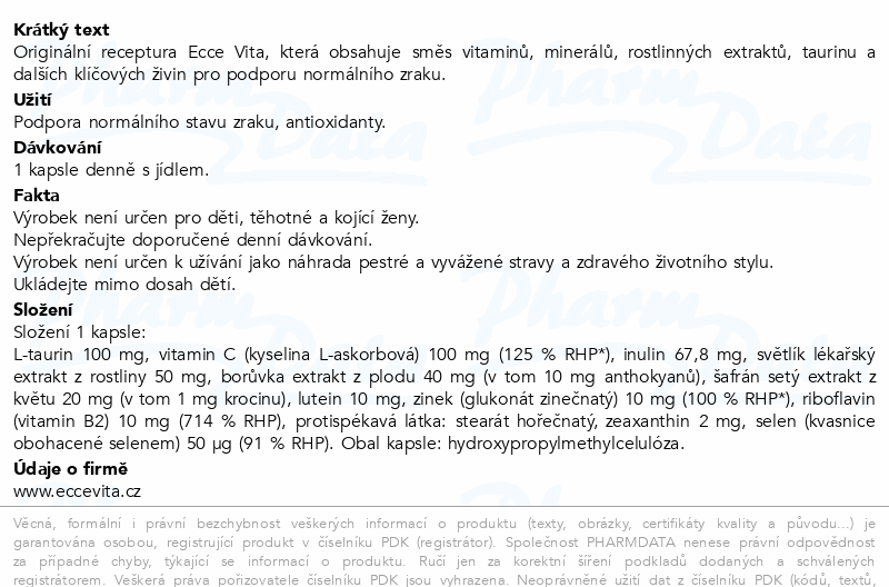 Ecce Vita Pro Zrak cps.60