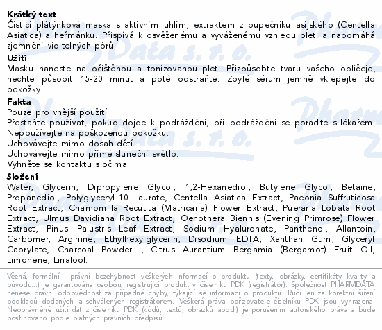 Holika Holika Pure Essence Mask Charcoal 23ml