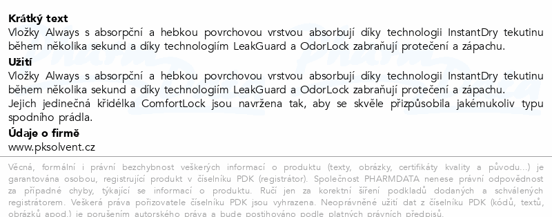 Always Ultra Day Normal 1 vložky XXL 40ks