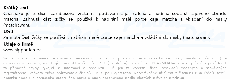 MOYA Chashaku bambusová lžička 1ks