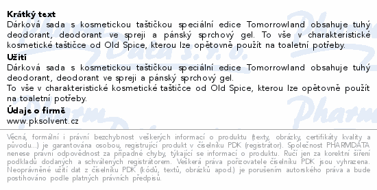 Old Spice Tomorrowland Xmas dárková sada v tašce