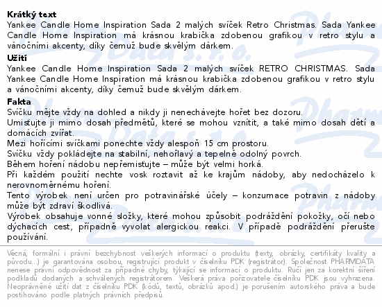 Yankee Candle Home Inspir.vonná svíč.2x104g vánoce