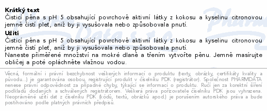 Madagascar Centella čístící pěna na obličej 125ml