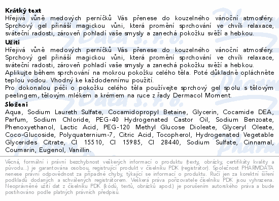 Dermacol Aroma Moment Svát.spr.gel Med.pern.250ml