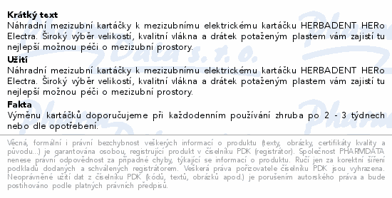 HERBADENT HERo náhr.mezizub.kart.0.8mm oranž.10ks